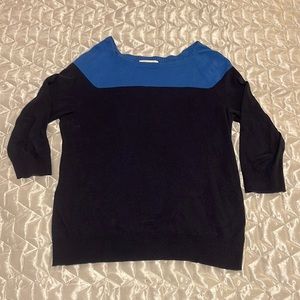Liz Claiborne Sweater Coloer Blue Size Lg